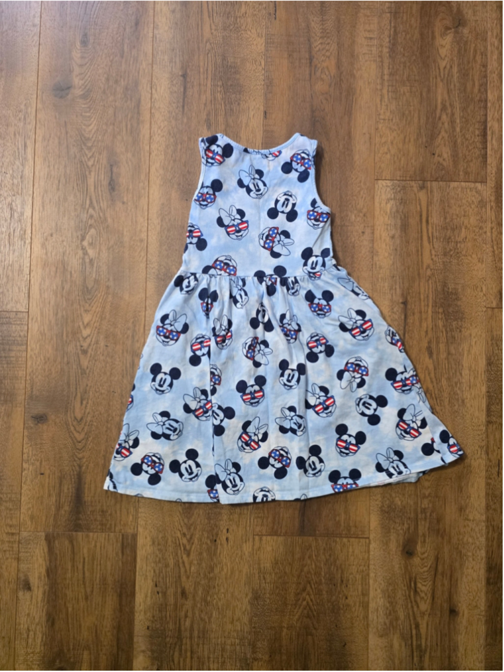 Girls Disney Light Blue Mickey Mouse Dress Size 5 - Picture 3 of 3